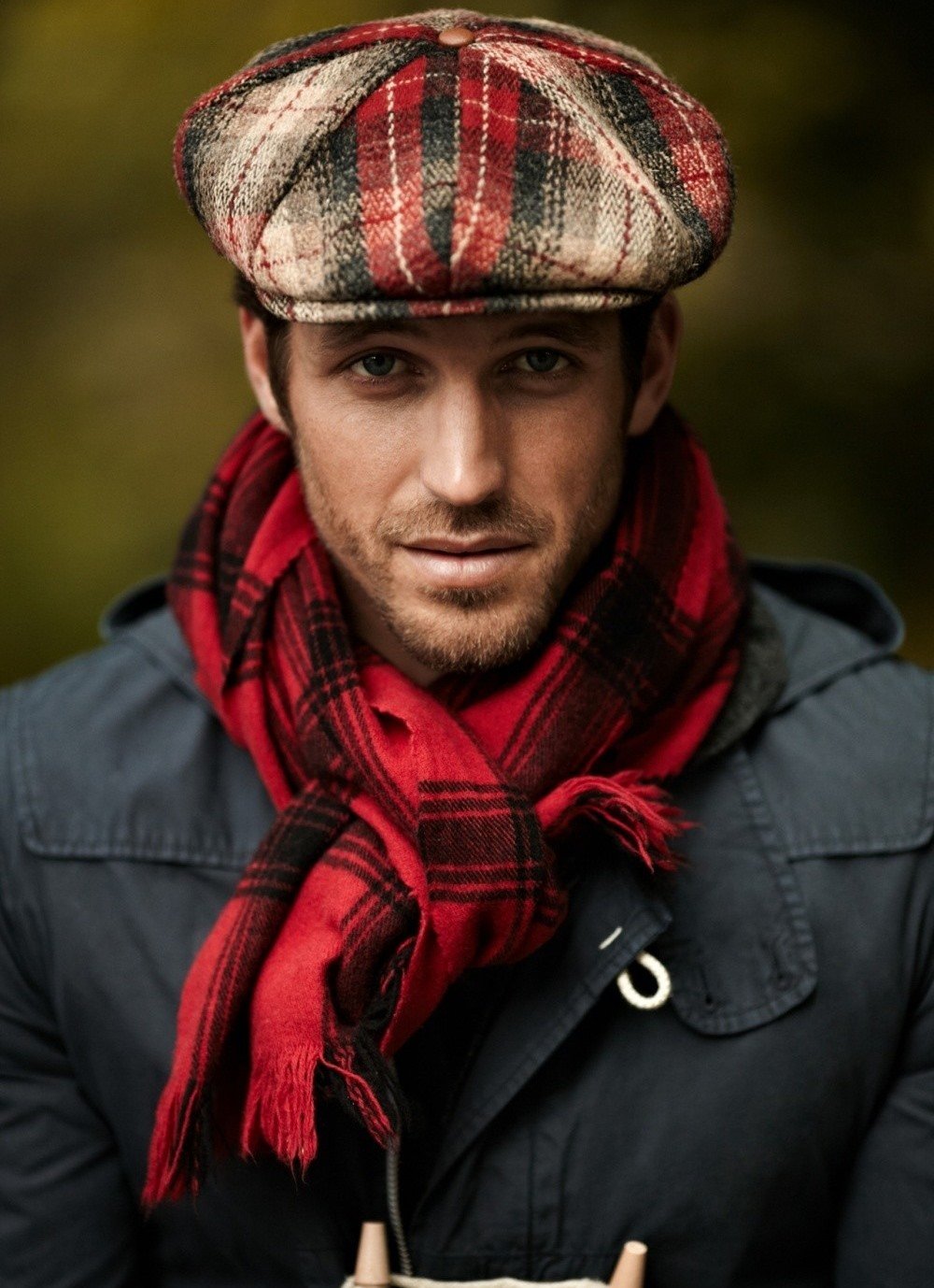 Шляпа с шарфом мужская