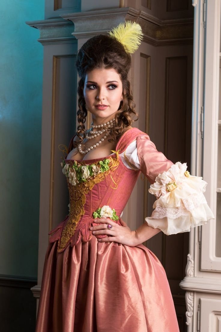 Платья 18 века рококо