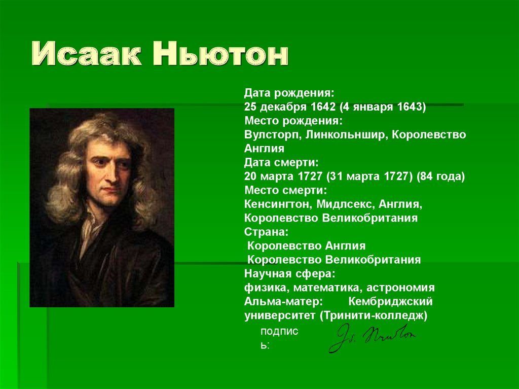 Ньютон дата