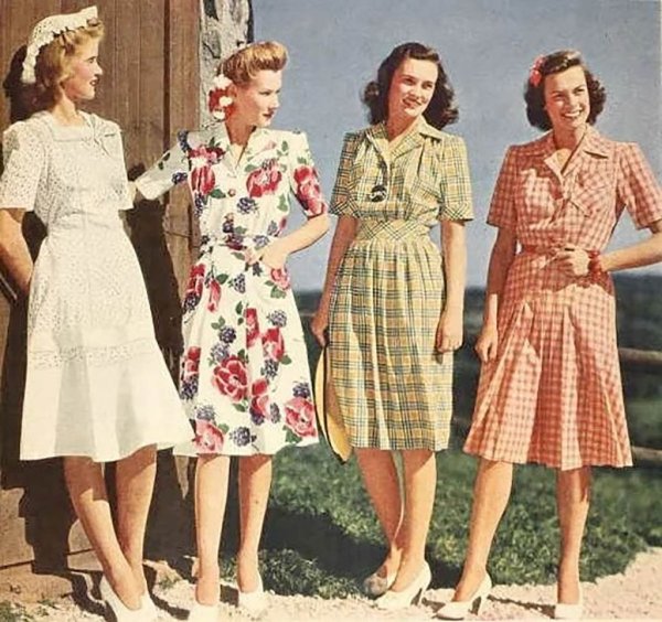 Мода 1940е СССР Фронтовичка