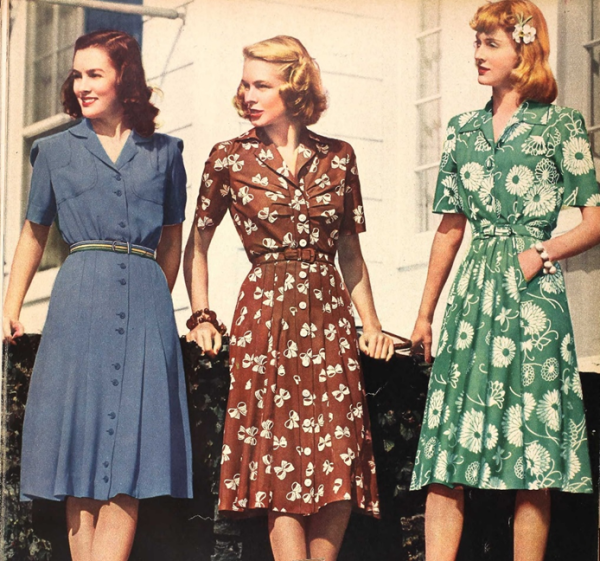 Платье 1940-1945 годов