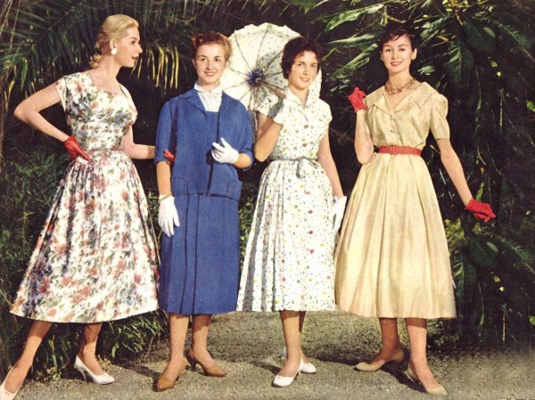 Мода 50-х годов женщины СССР