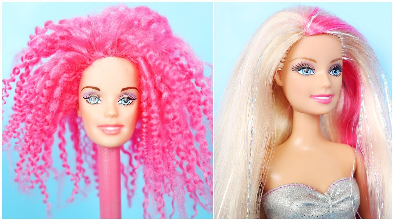 Как восстановить волосы кукле. Волосы Барби. Прически для кукол. Причёски для кукол Барби. Красивые причёски для кукол Барби.