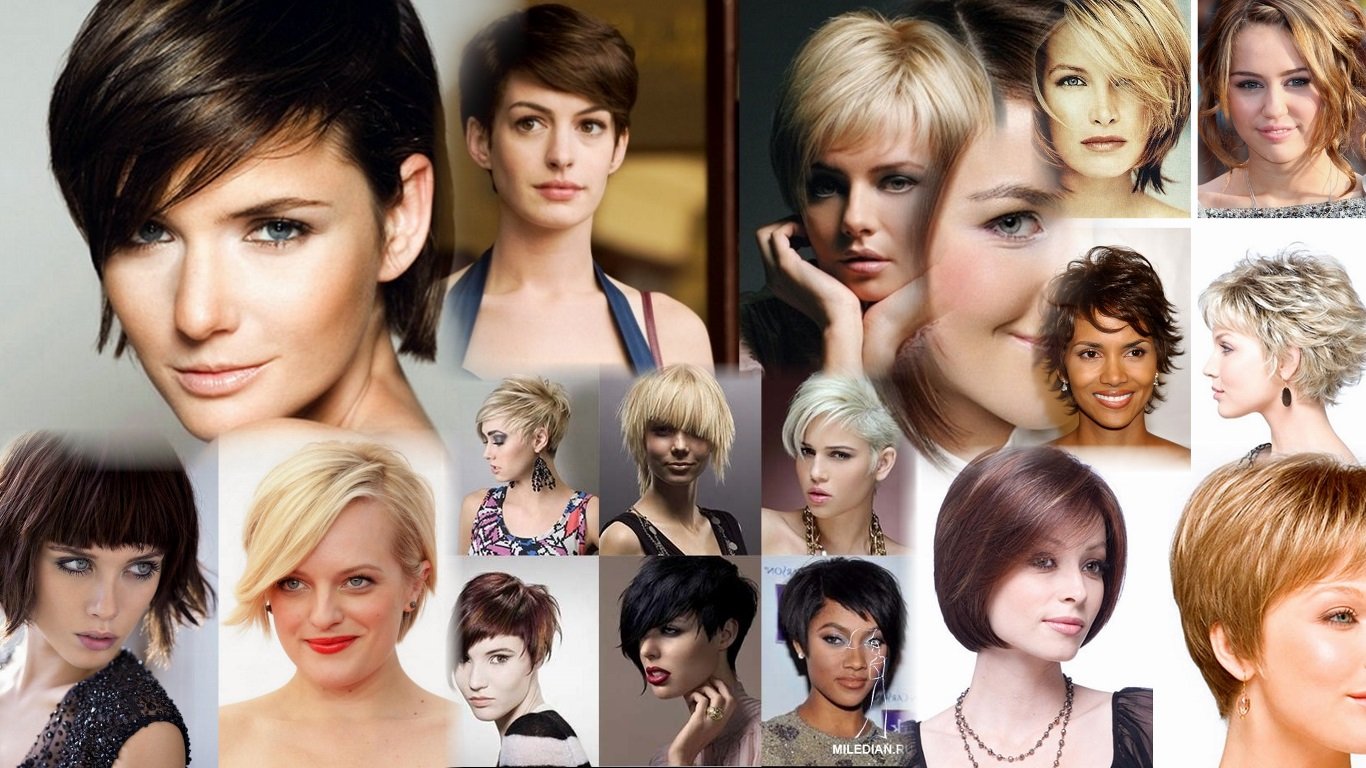 Какие бывают прически женские фото название для коротких волос