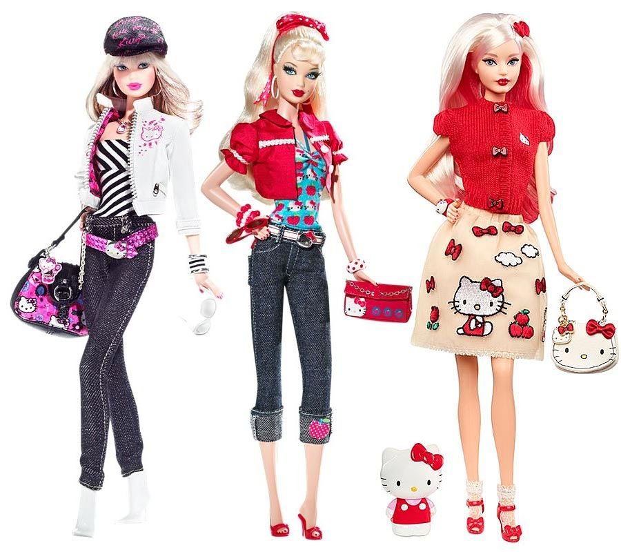 Куклы барби моде. Барби Хелло Китти. Одежда для Барби Хелло Китти. Barbie hello Kitty 2017. Кукла Барби ТОКИДОКИ.