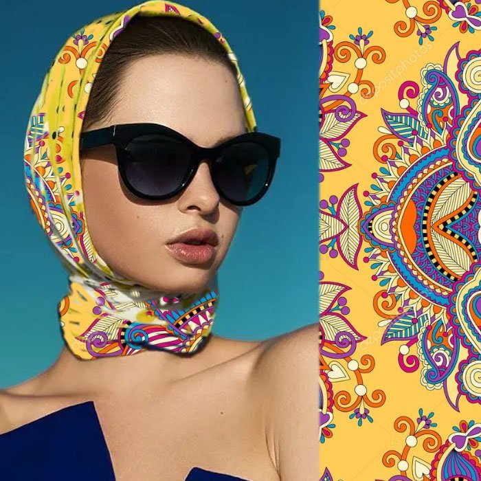 Платки в 2024 году. Шелковый платок на голову. Стильный платок на голову. Модные платки на голову. Модный платок на голову женский.