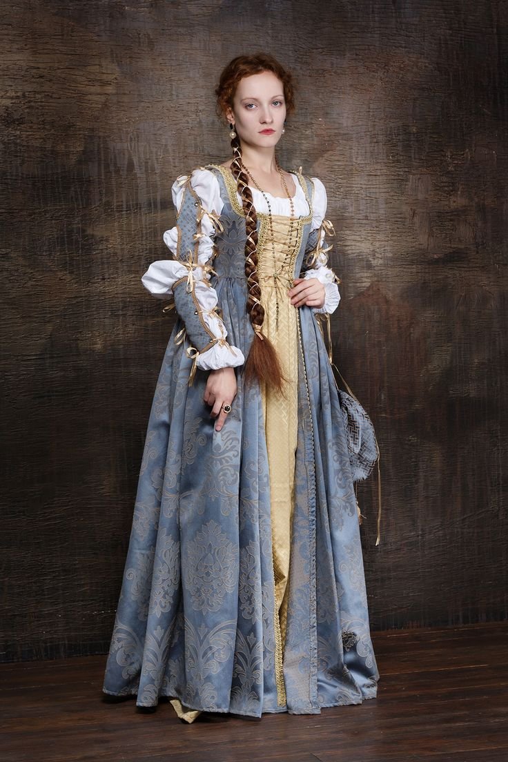 Платье Англия 16 век эпоха Возрождение