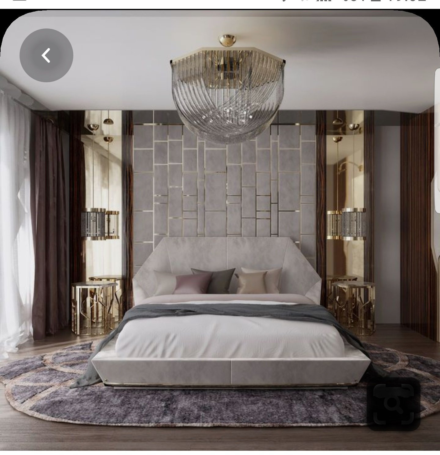 Шикарные стильные спальни