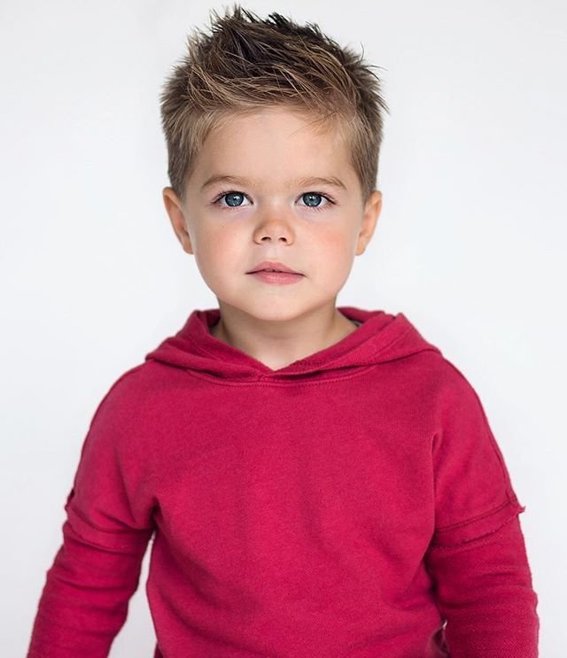 Модельная стрижка для мальчика 3 года фото