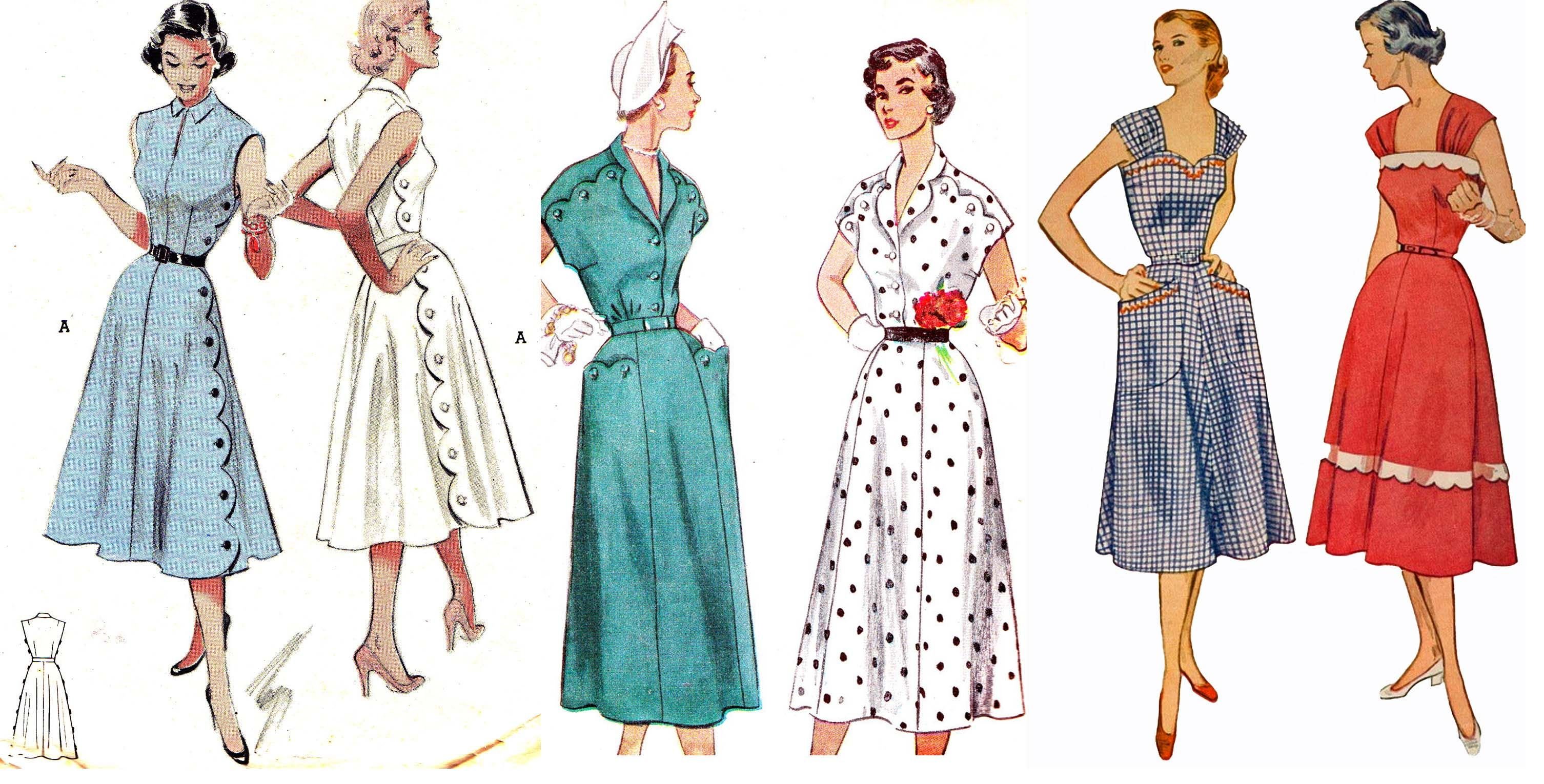 Мода 1950 х Америка