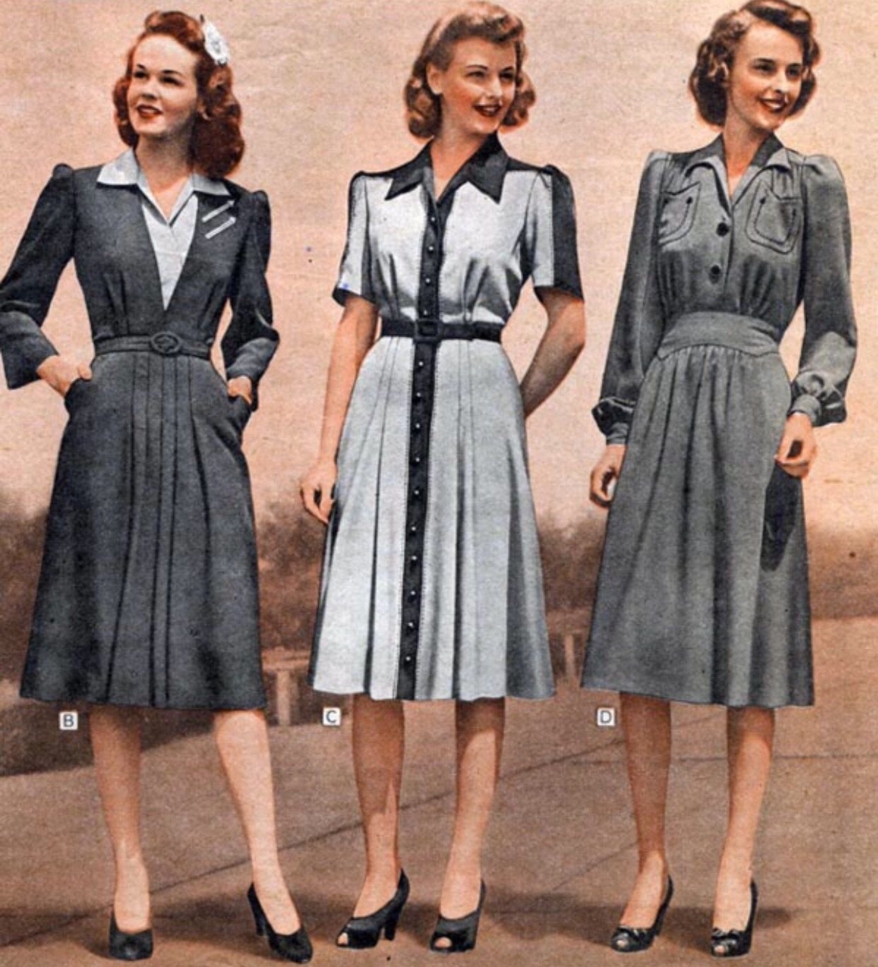 Женщины 1940 годов. Мода 1940х Испания. Мода 40е СССР. Мода США 40-Е. Мода СССР 1940-Х.