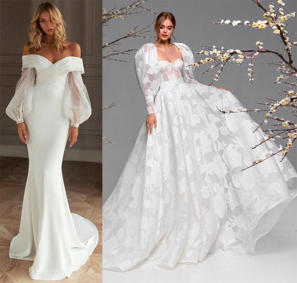 Красивые Свадебные платья 2022 модные