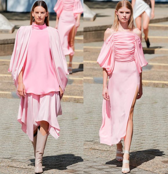 Розовое платье 2022 тренды