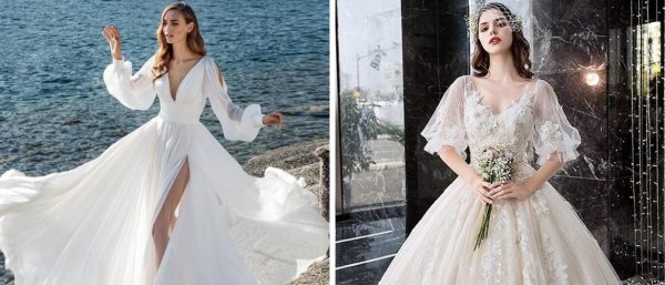 Свадебные платья мода 2022