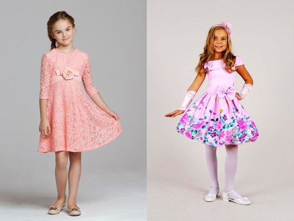 Платье для девочки 7 лет однотонное нарядное