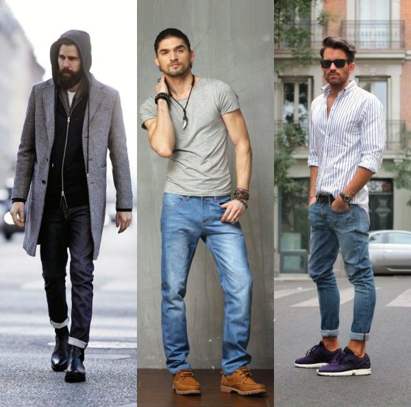 Модные мужские Луки джинсоки