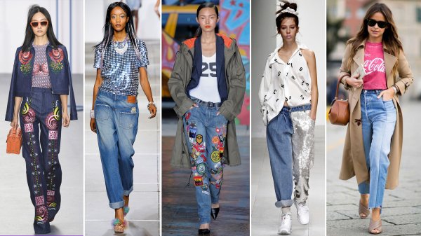 Модные джинсы 2022 женские тренды Весна-лето