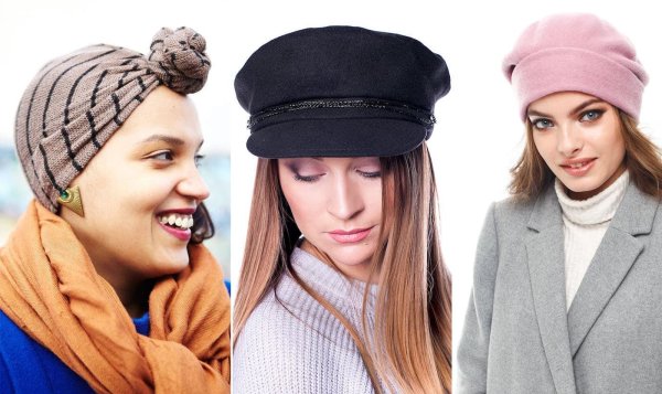 Модные головные уборы зима 2022 женские