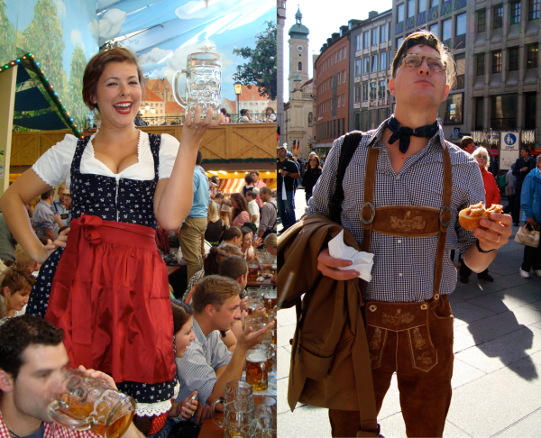 Национальные костюмы в Германии на Октоберфест