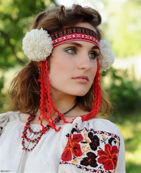 Белорусский национальный костюм очелье