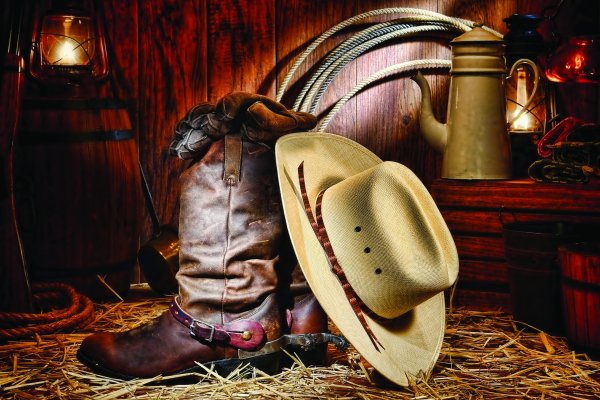 Ковбойская шляпа и сапоги