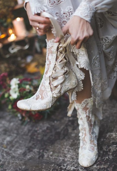 Обувь для невесты в стиле бохо