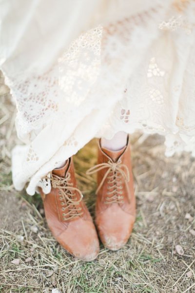 Свадебная обувь для невесты в стиле бохо