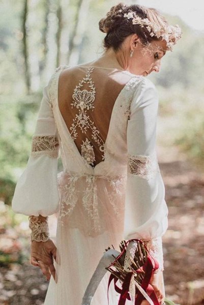 Свадебное платье в этно стиле
