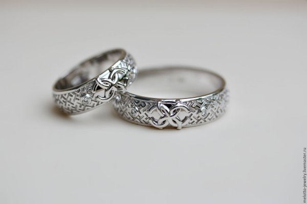 Славянские обручальные кольца со свадебником