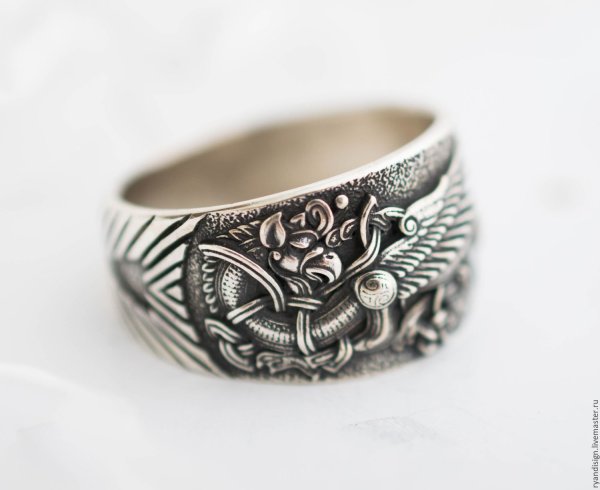 Славянские кольца из серебра для мужчин