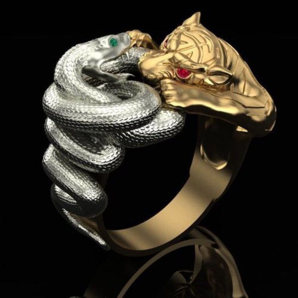Перстень со змеей