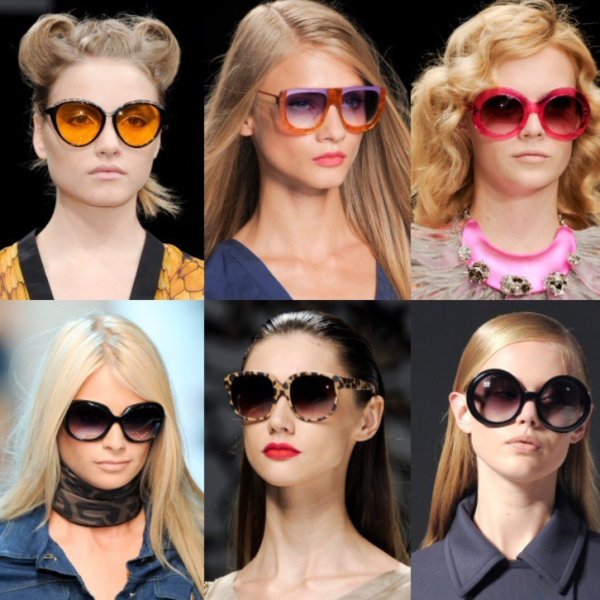 Цветные очки от солнца мода