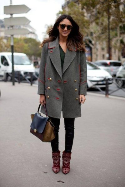 Пальто бушлат мода тренд стрит стиль