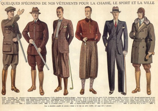 Одежда 1920 мужская