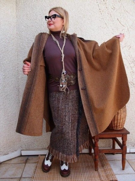 Стёганое пальто женское в стиле бохо