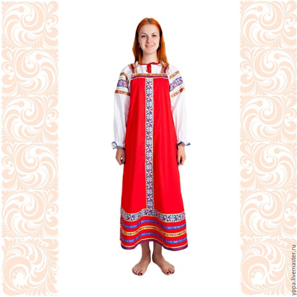 Русский народный костюм женский сарафан