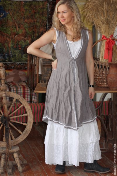 Платье в деревенском стиле