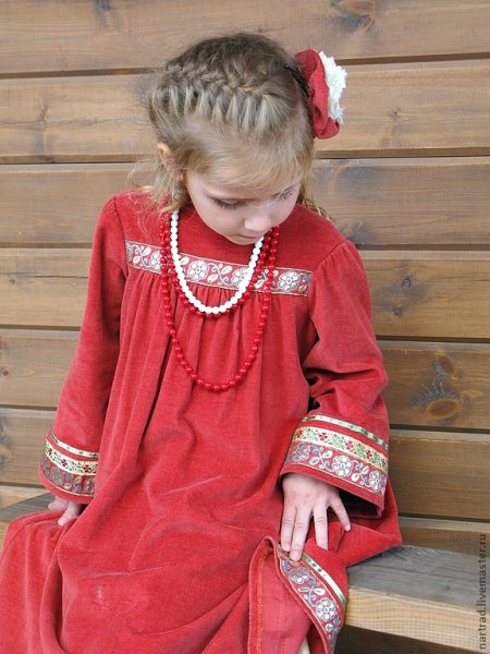 Платье в русском стиле для девочки