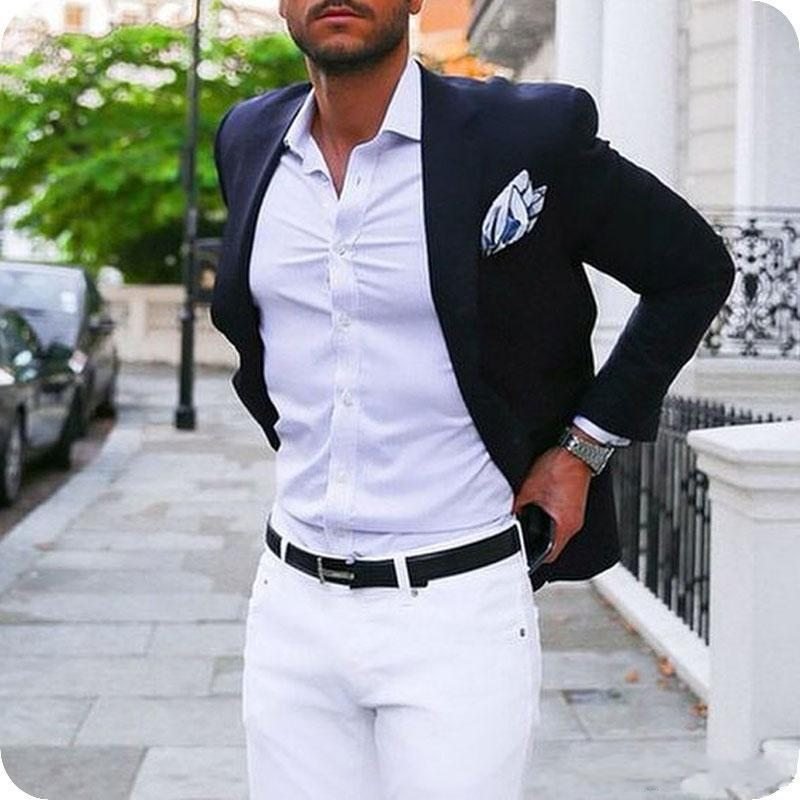 Мужские черно белые штаны