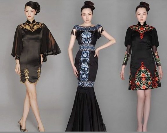 Фасоны платьев в азиатском стиле