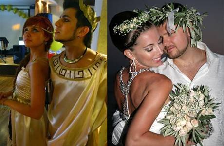 Свадьба в греческом стиле невеста и жених