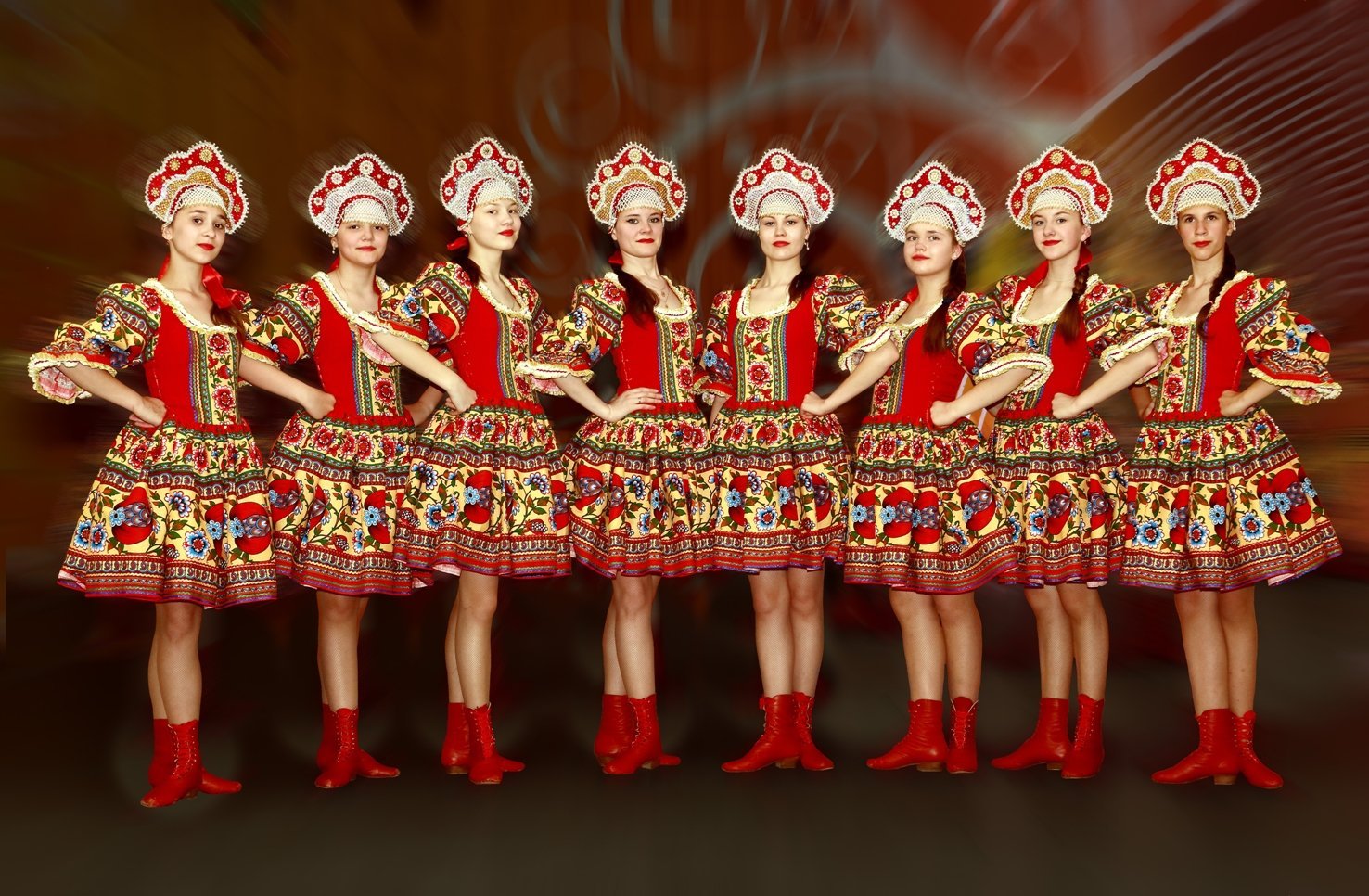 Русский народный костюм для танца. 