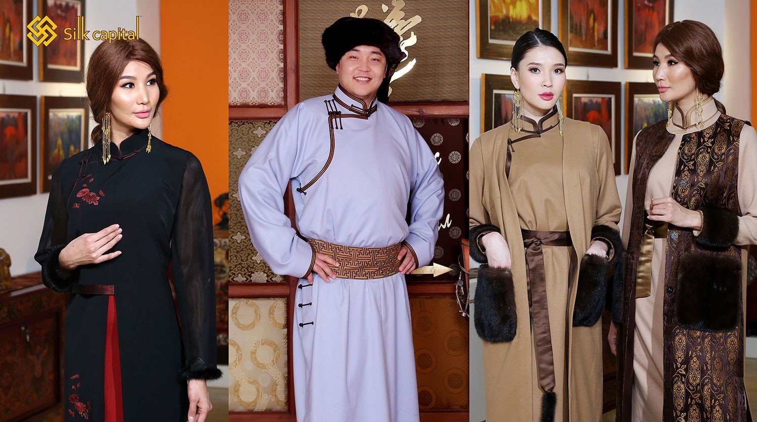 Монгольские современные платья