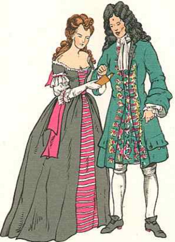Западноевропейский костюм 18 века