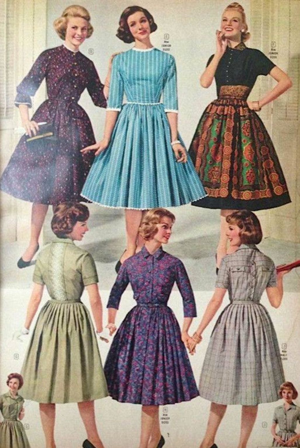 Мода в Америке 1950-1960