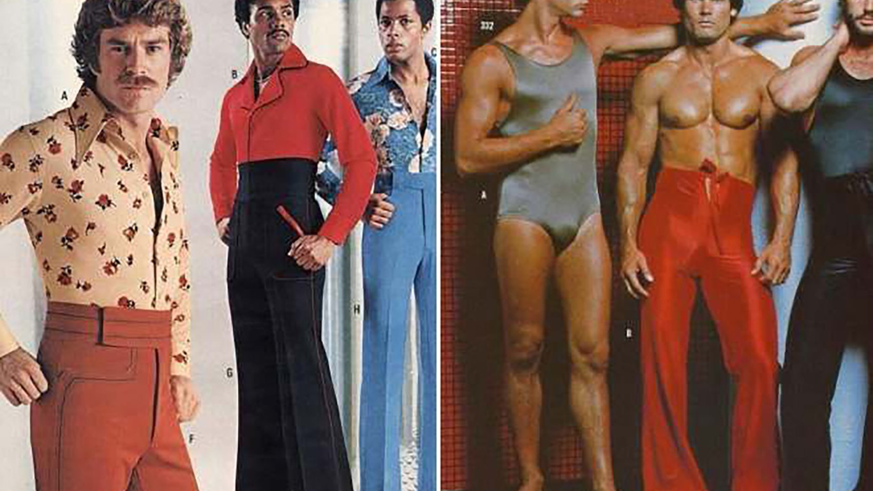 Мужская мода 70-х клеш