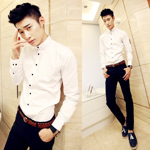 Модная рубашка мужская Корея