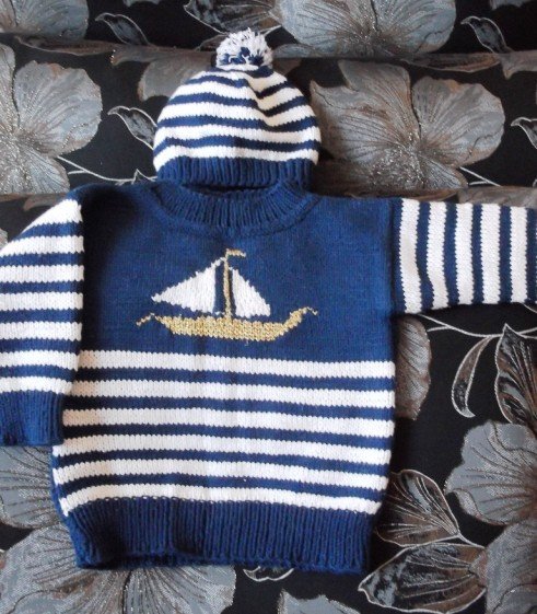 Детские свитера в морском стиле