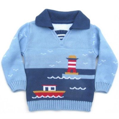 Жаккард свитер для мальчика