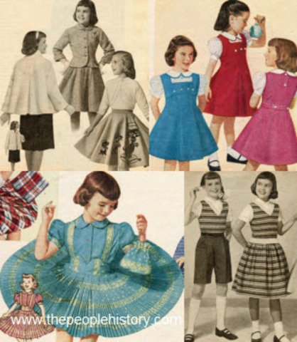 Детская мода 1950х годов